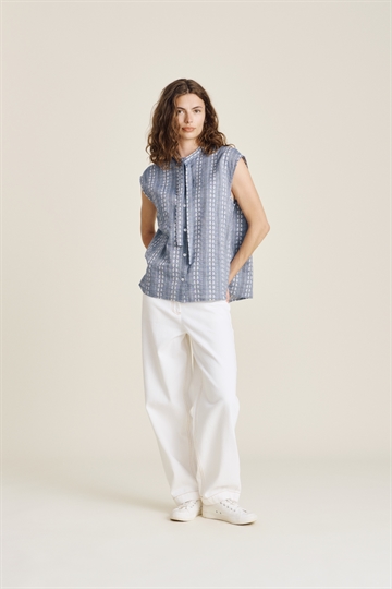 nué notes Benicia Chambray Striped